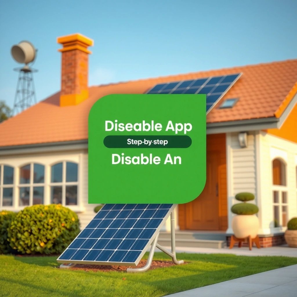 App Settings - how to disable an app on android