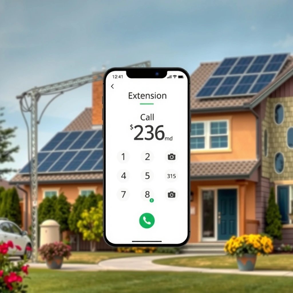 Extension - how to dial an extension on android