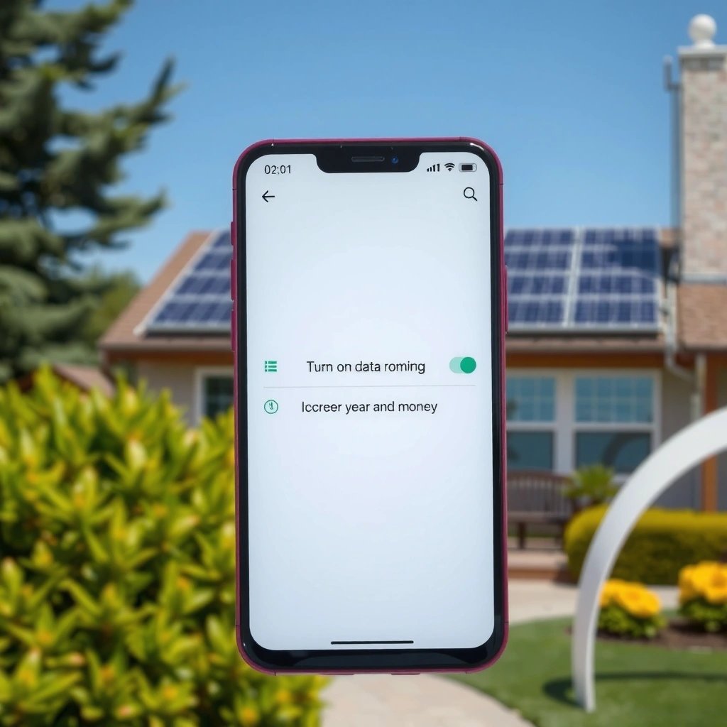 Mobile Data - how to turn on data roaming on android