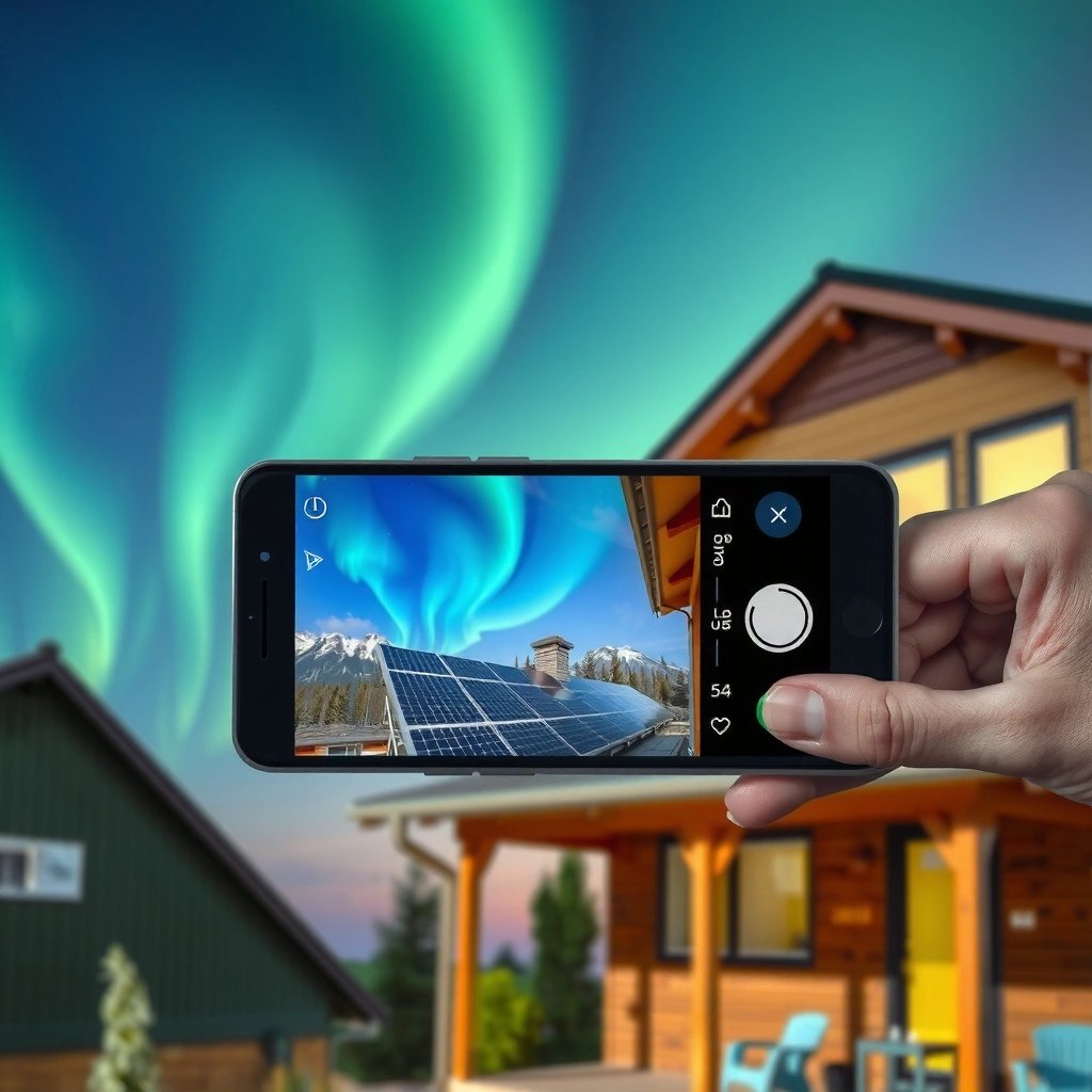Northern Lights - how to take picture of northern lights with android