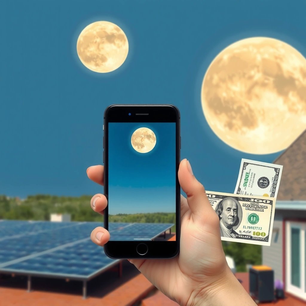 Time and Settings - how to take clear picture of moon with android phone