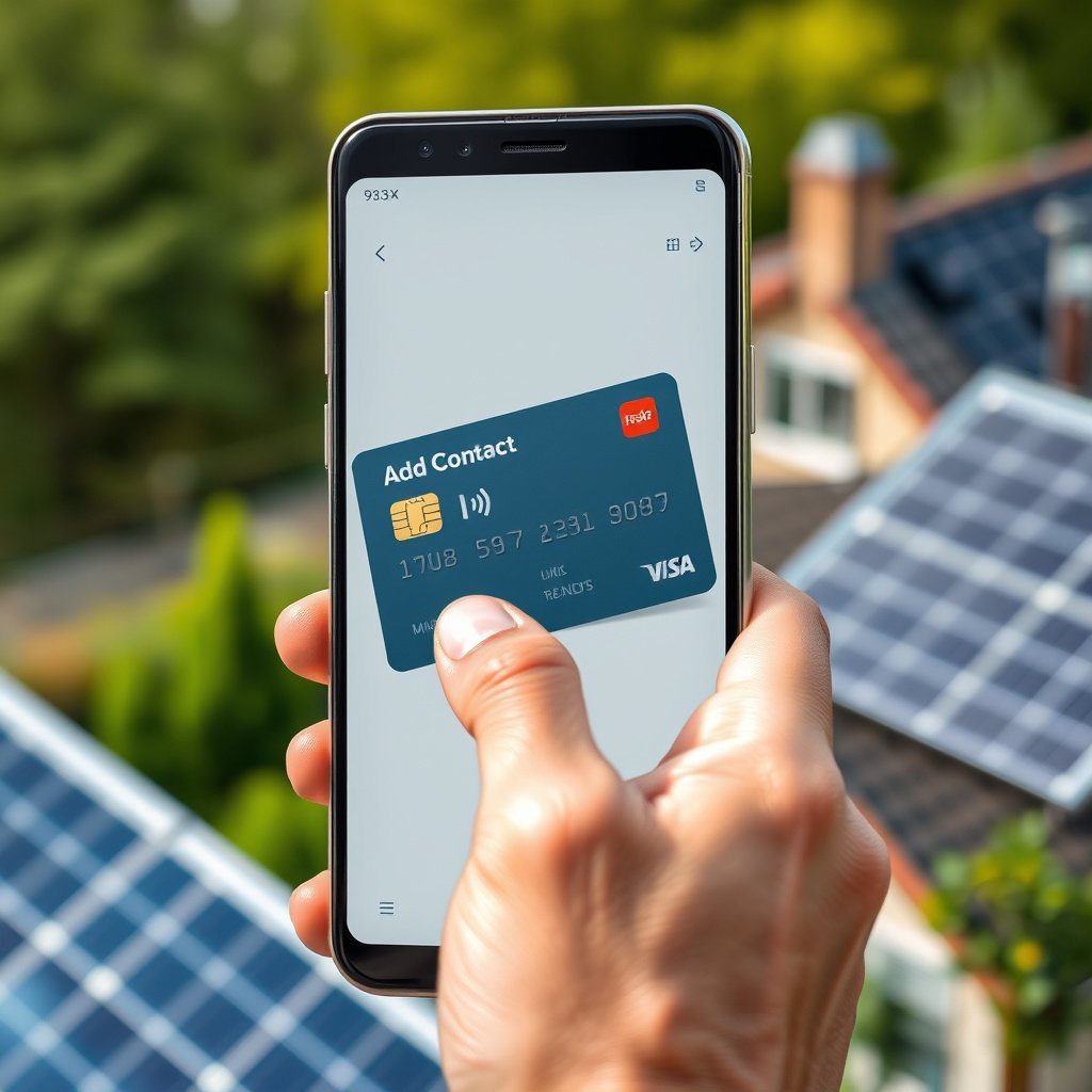 User adding a new contact directly to the SIM card on Android device.