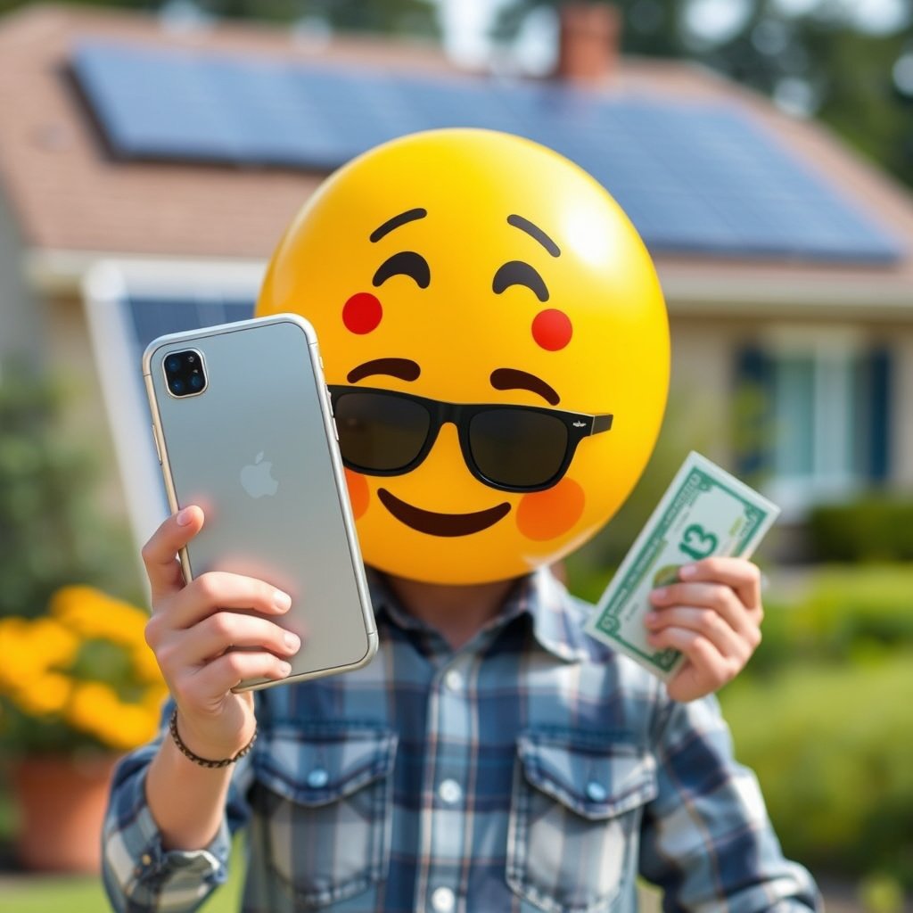 Image showing an iPhone-style emoji keyboard for Android users to enhance their emoji experience.