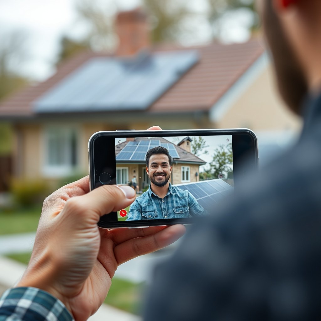 iPhone and Android phone setup for video calling, showing necessary settings and apps.