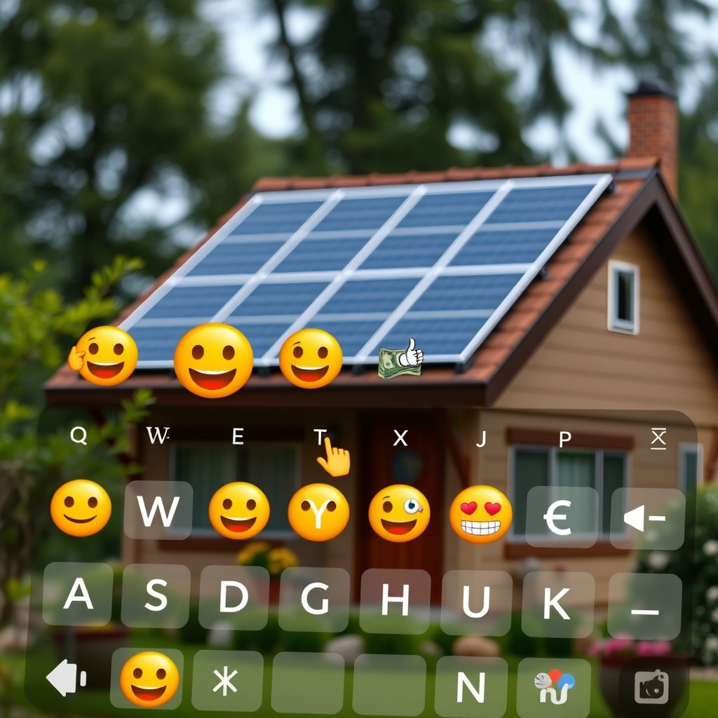 User adding emojis using the emoji key and suggestions on an Android keyboard.